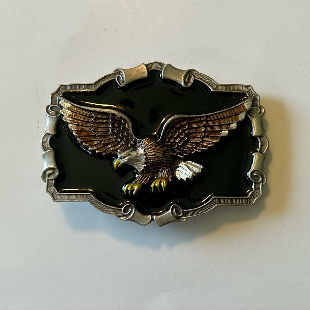 The Great American Buckle Co. 1983 Bald Eagle Belt Buckle